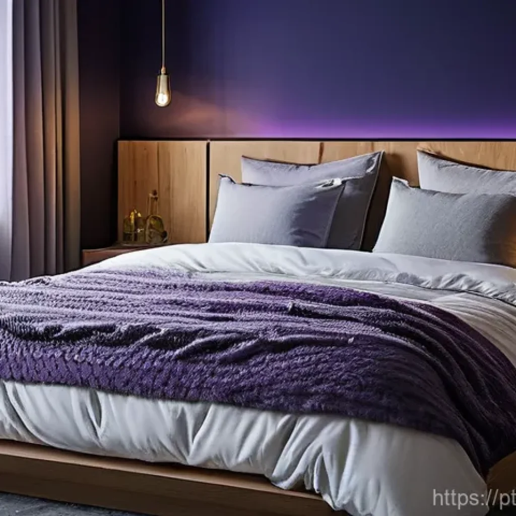 감각확장 기술을 활용한 인테리어 디자인 사례 - **Prompt 1: Serene Sensory Bedroom**
"A cozy, ultra-modern bedroom bathed in soft, warm amber li...