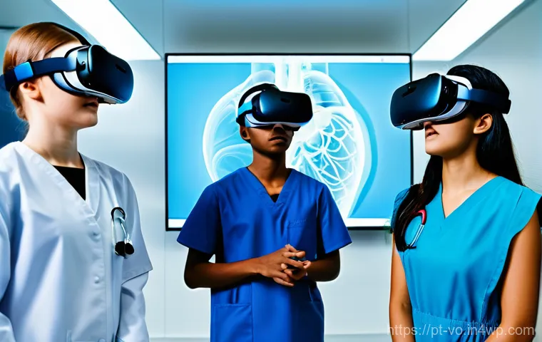 감각확장 기술과 스토리텔링의 연계 - **Immersive Medical Learning in Virtual Reality**
"A diverse group of university medical student...